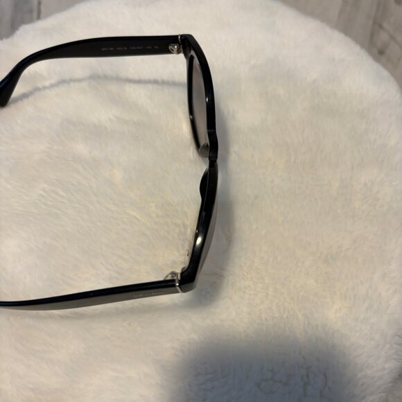 PRADA Round Sunglasses Black Frames Smoke Lens - Picture 7 of 14